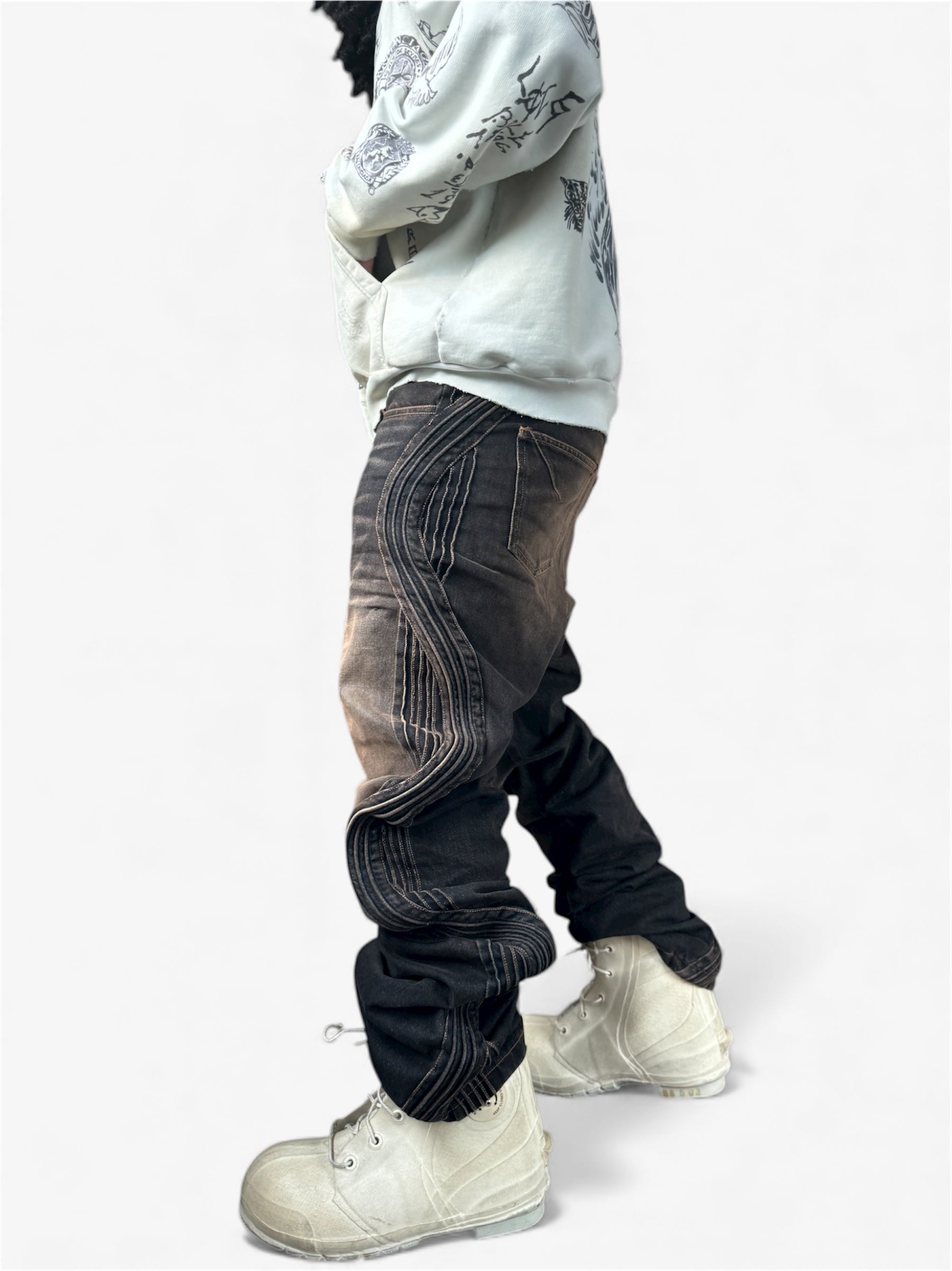 Waved Dirty Denim – Wore Clothing