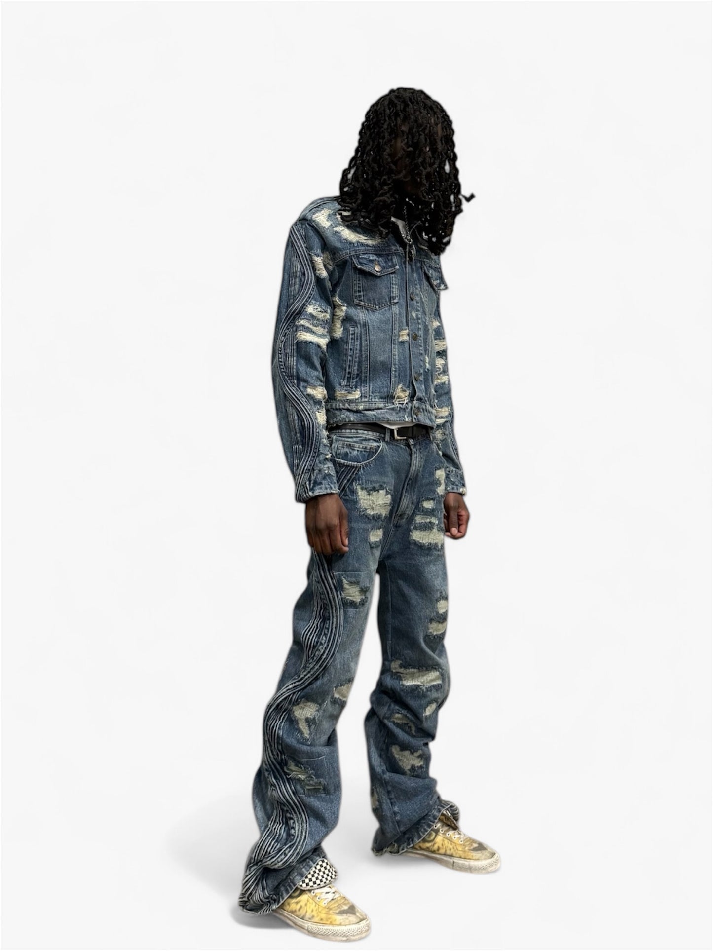 Waved Jean Jacket