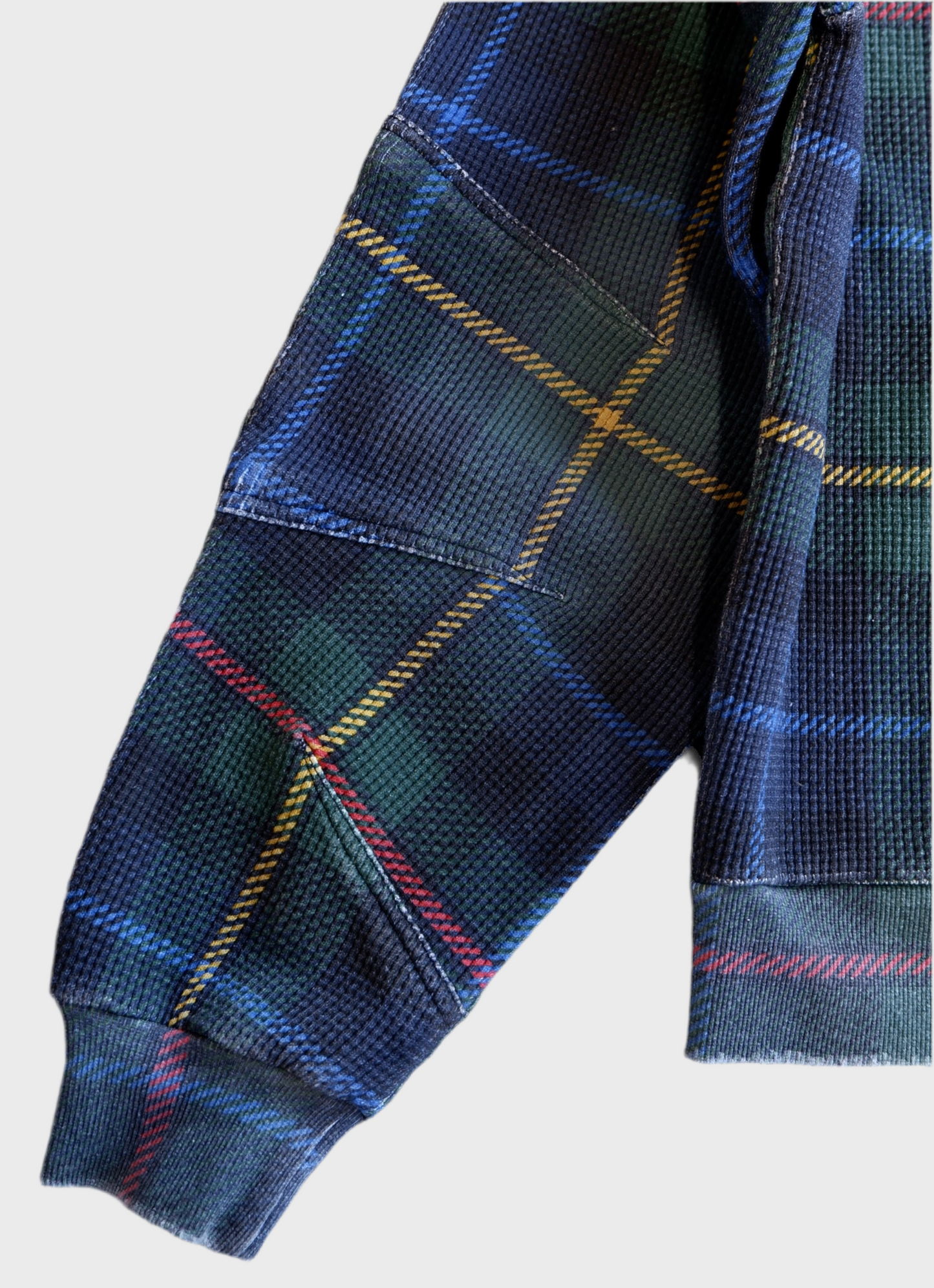 Tartan Plaid Hoodie Navy