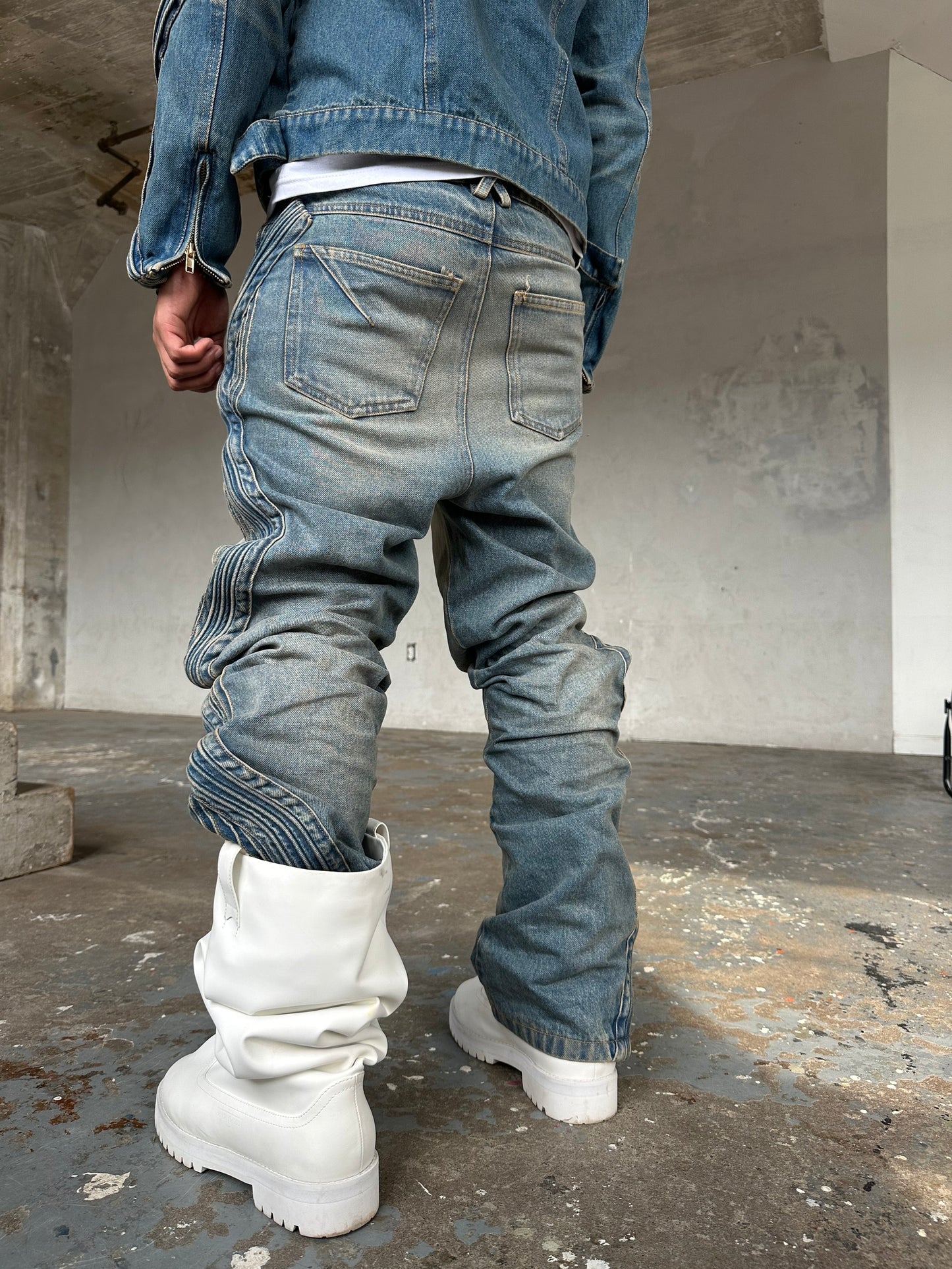 Blue Waved Denim