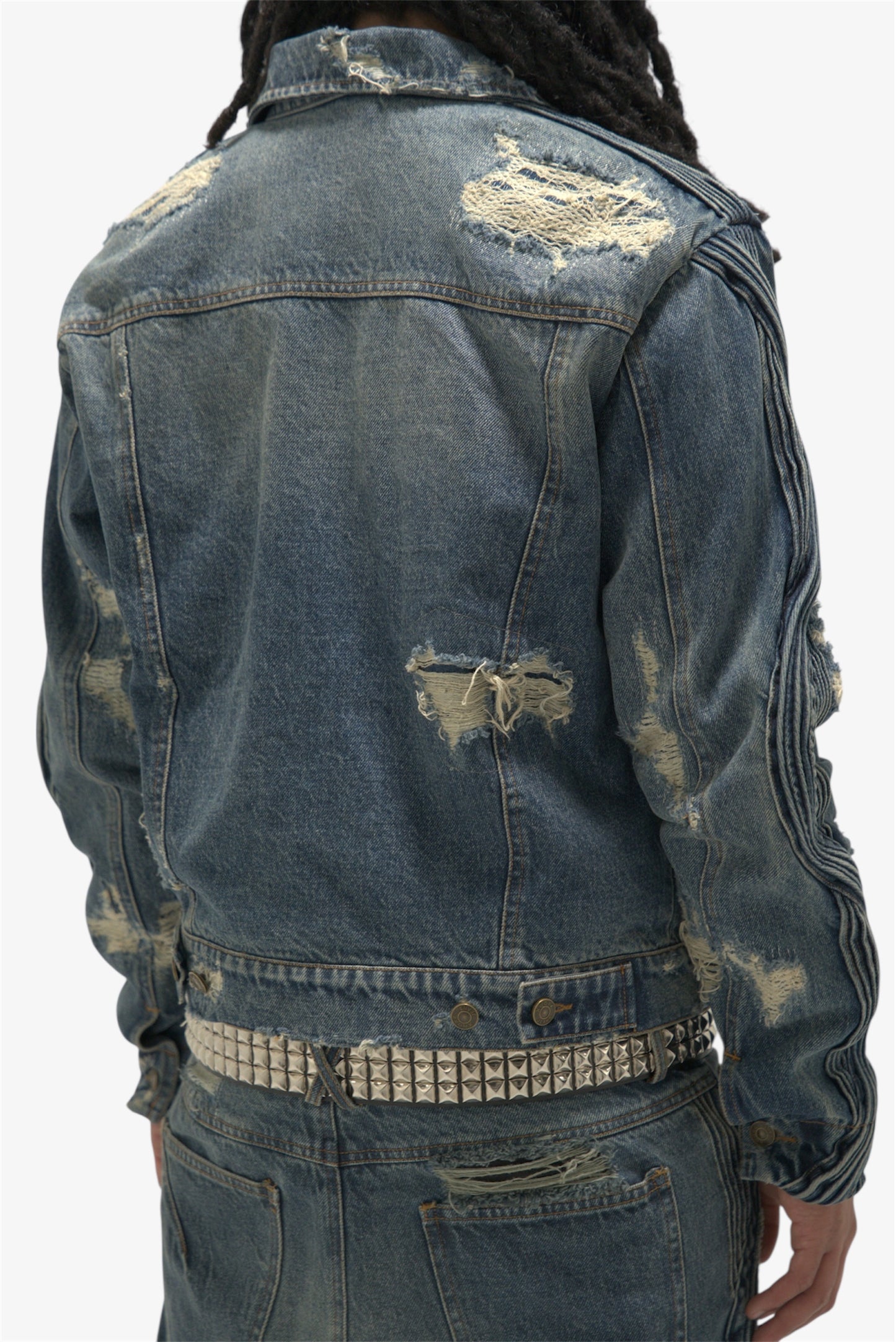 Waved Jean Jacket