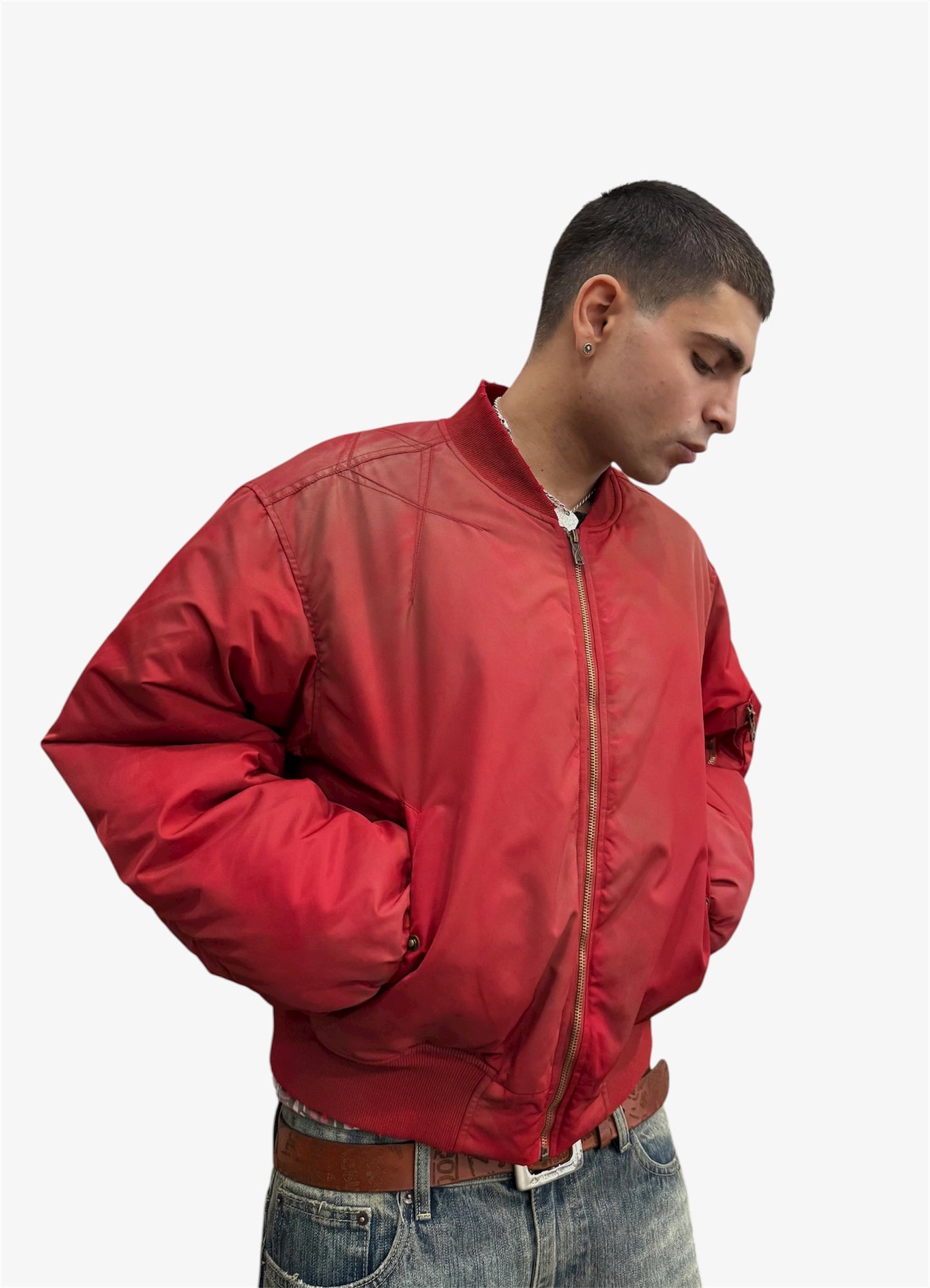Faded X Bomber