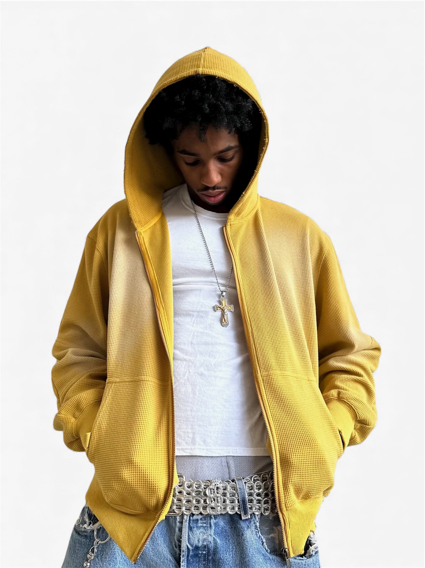 Darted Zip-up Hoodie