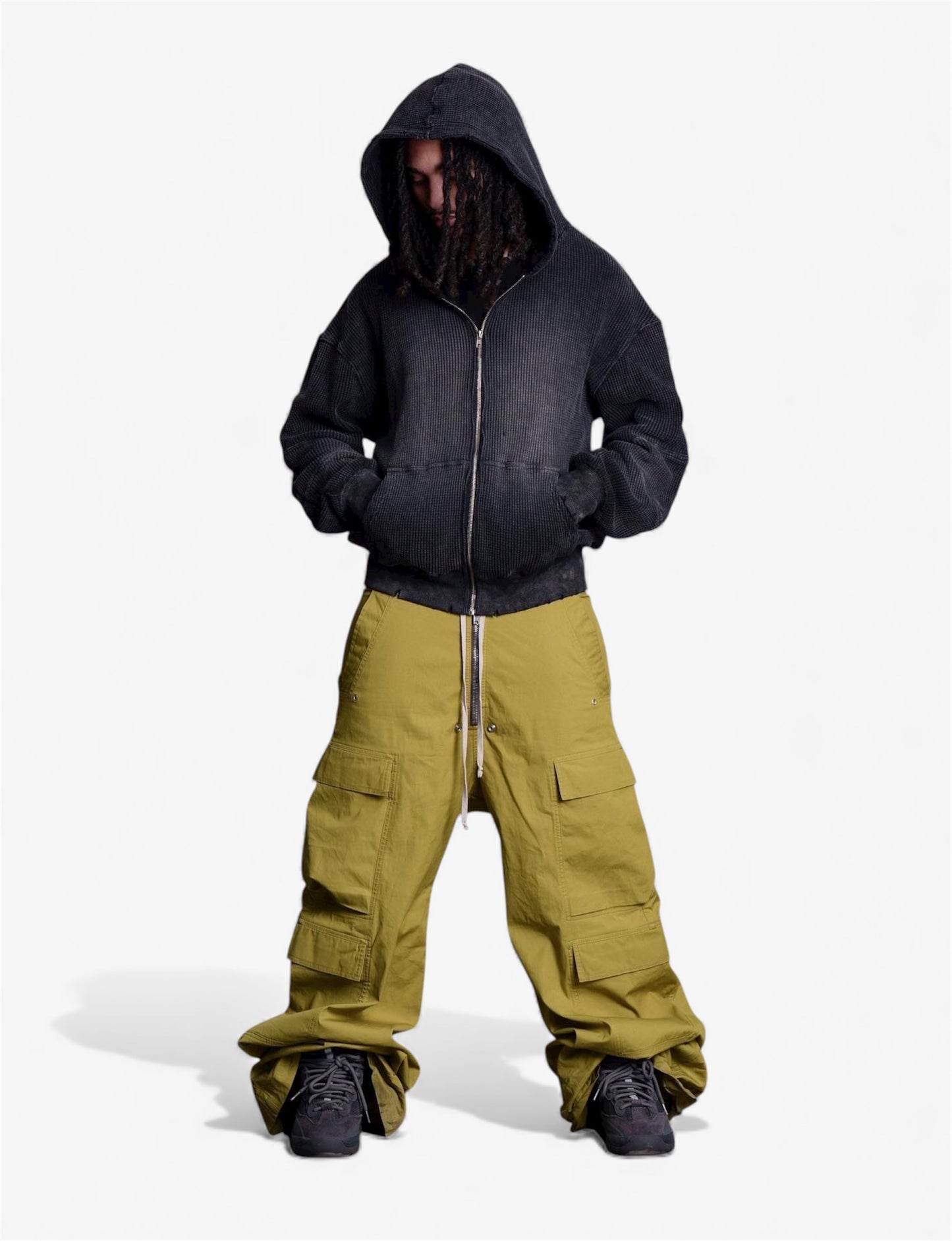 Darted Zip-up Hoodie